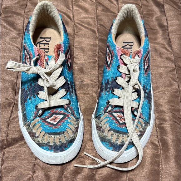 Reba by Justin Colorful Patterned Sneakers - Picture 1 of 6